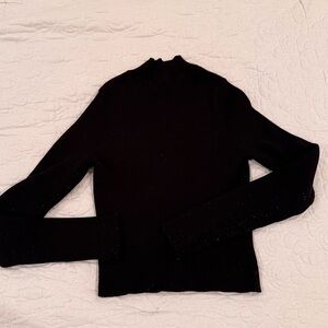H&M RIBBED TURTLENECK (BLACK)